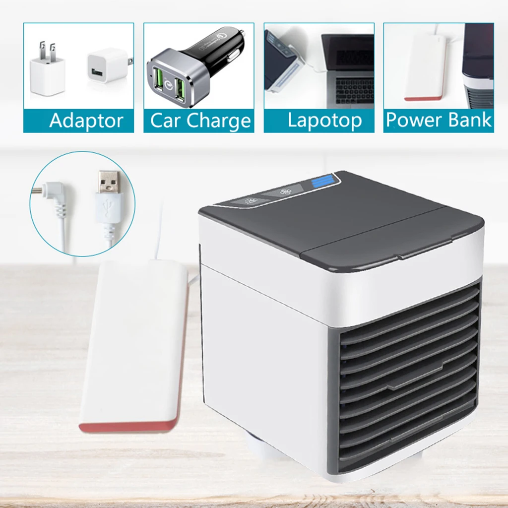 Мини-охладитель воздуха Aircond USB Настольный вентилятор портативный очиститель воздуха кондиционер для домашнего офиса Настольный Декор