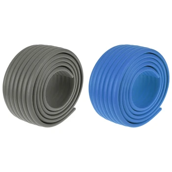 

2Pcs 2M Baby Child Kids Table Desk Furniture Edge Corner Safety Guard Protection Security Protector Wide Cushion Pad Crash Bar S