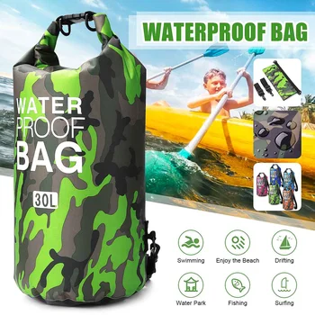 

Camouflage Outdoor Bag Portable Rafting Diving Dry Bag Sack PVC Waterproof Folding Swimming Storage Bag for River Trekking