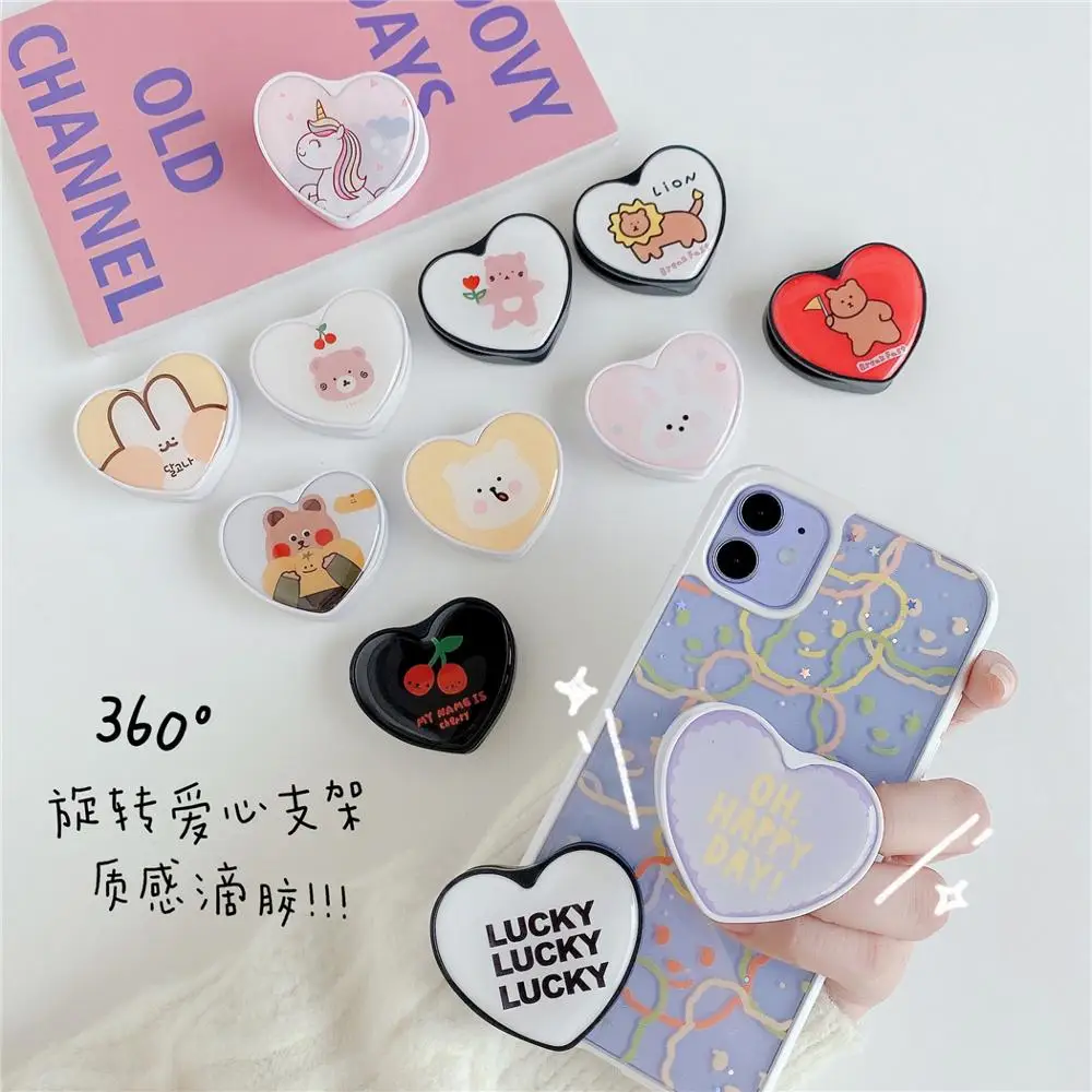 Универсальный мобильный телефон с милым мультяшным любовным сердцем складной