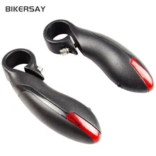 Горный велосипед перекладина руля свет светодиодный свет в комплекте порок Бык Рог сцепление крышка безопасный Предупреждение Аксессуары для велосипеда