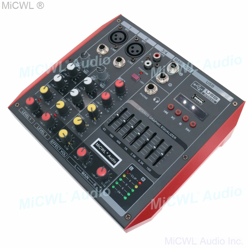 MG4 4 Channel Bluetooth mini Portable Audio Mixer