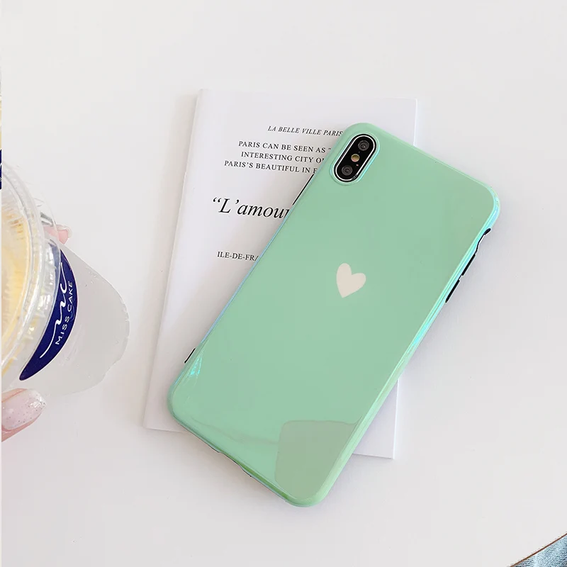 Синий свет мятно-зеленого цвета, любовь, мягкий чехол для huawei P30 P20Lite P10 Mate10 20 Pro Honor 8X8 9 10Lite 20Pro V20 Nova3 3i 4 5Pro 5i - Цвет: 1