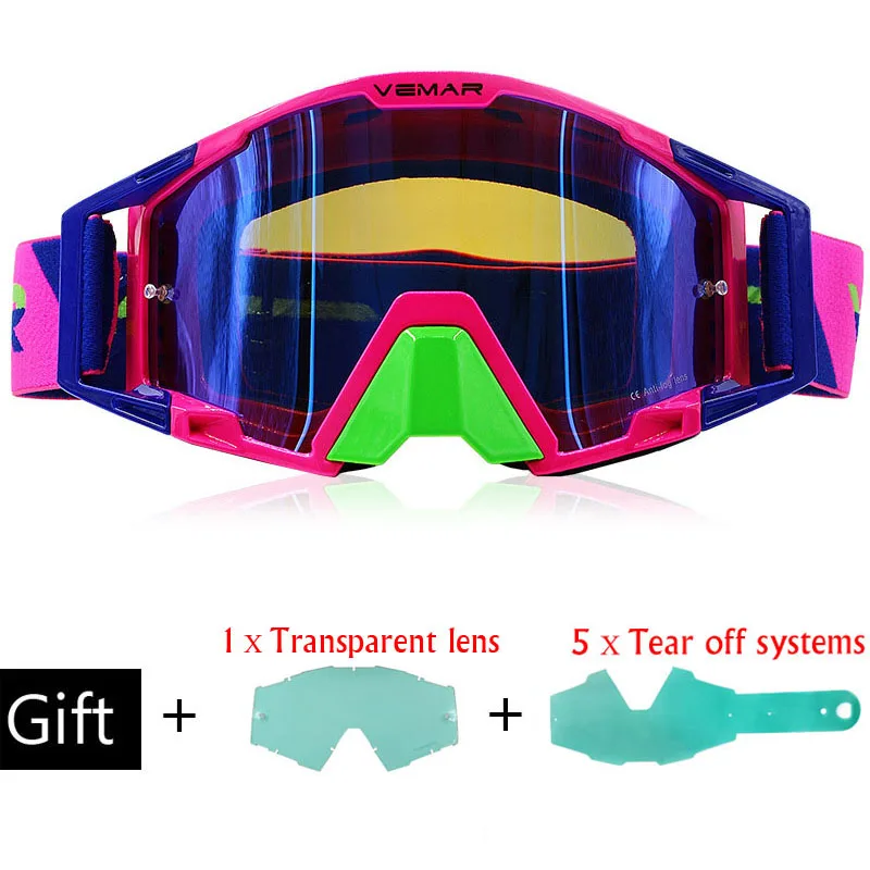 MX очки для мотокросса DH MTB очки для мужчин и женщин, мотоциклетные очки для внедорожных гонок, зимние сани для катания на коньках ATV очки - Цвет: F