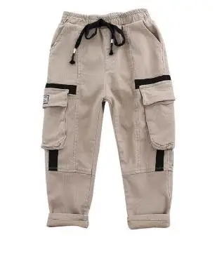 style1 Комбинезоны, детская одежда, свободные брюки, осень, новые, большие детские штаны, повседневные брюки, с буквенным принтом, с большими карманами - Цвет: style1