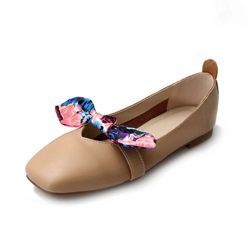 square toe mary jane flats