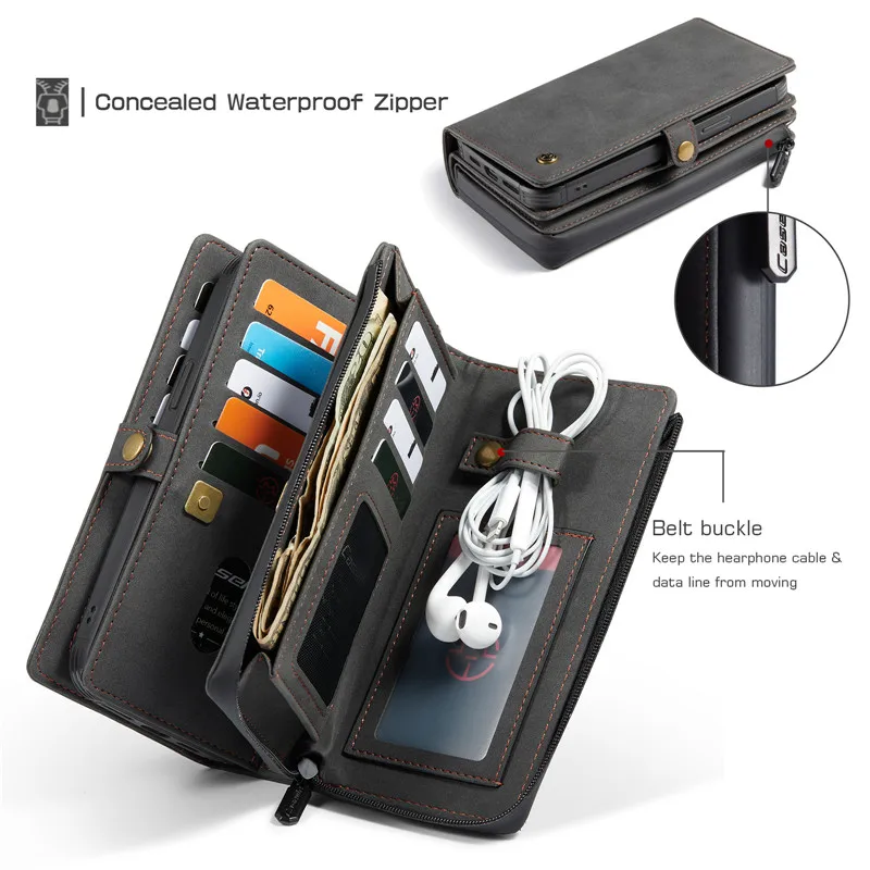 

Flip Wallet Leather Card Slot Holder Cover For iPhone 12 Pro Max 13 11 X XS XR 7 8 Plus SE Mini Phone Case Funda Coque Kickstand