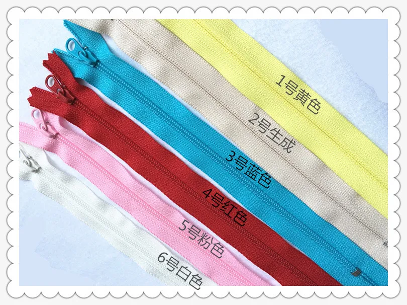 50pcs/lot Plastic Nylon Coil Zipper Close End 30CM Dress Skirt Clothing Sewing Accessories