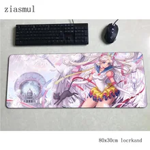 Sailor moon padmouse 80x30 см игровой коврик для мыши милый большой коврик для мыши геймер компьютерный Настольный коврик для ПК notbook mousemate