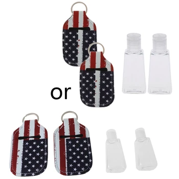 

Small Empty Travel Bottle Refillable Containers Reusable Bottles with Keychain X7YB
