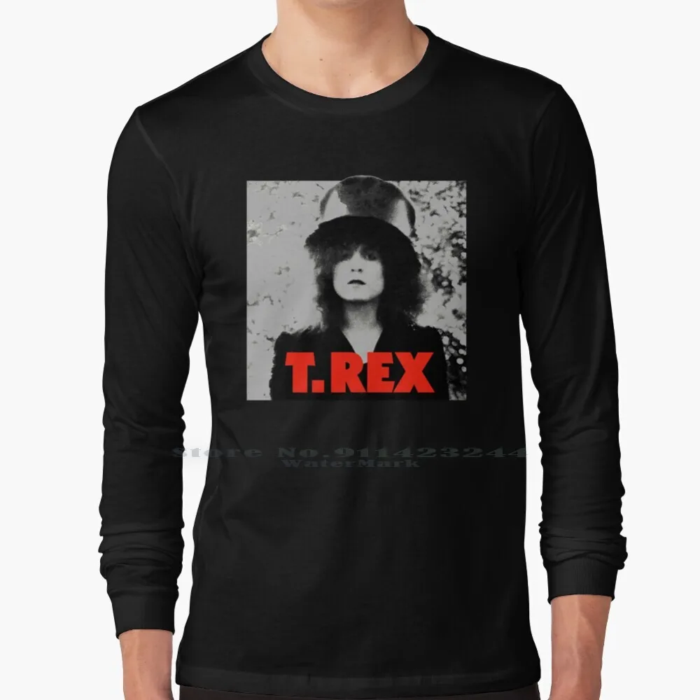 Слайдер Футболка с длинным рукавом T Rex тираннозавр Марк Болан глэм винтажные