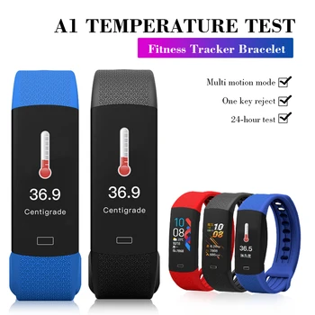 

Infrared Probe Body Temperature Detection Smart watch IP67 Heart Rate Test Wristband Fitness Tracker Smartwatch Bracelet