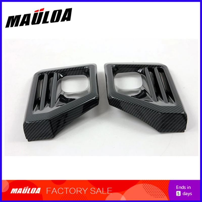 

Modified car front fog light adventure version - ABS black carbon fiber front fog lamp frame decoration parts for RAV4 2019