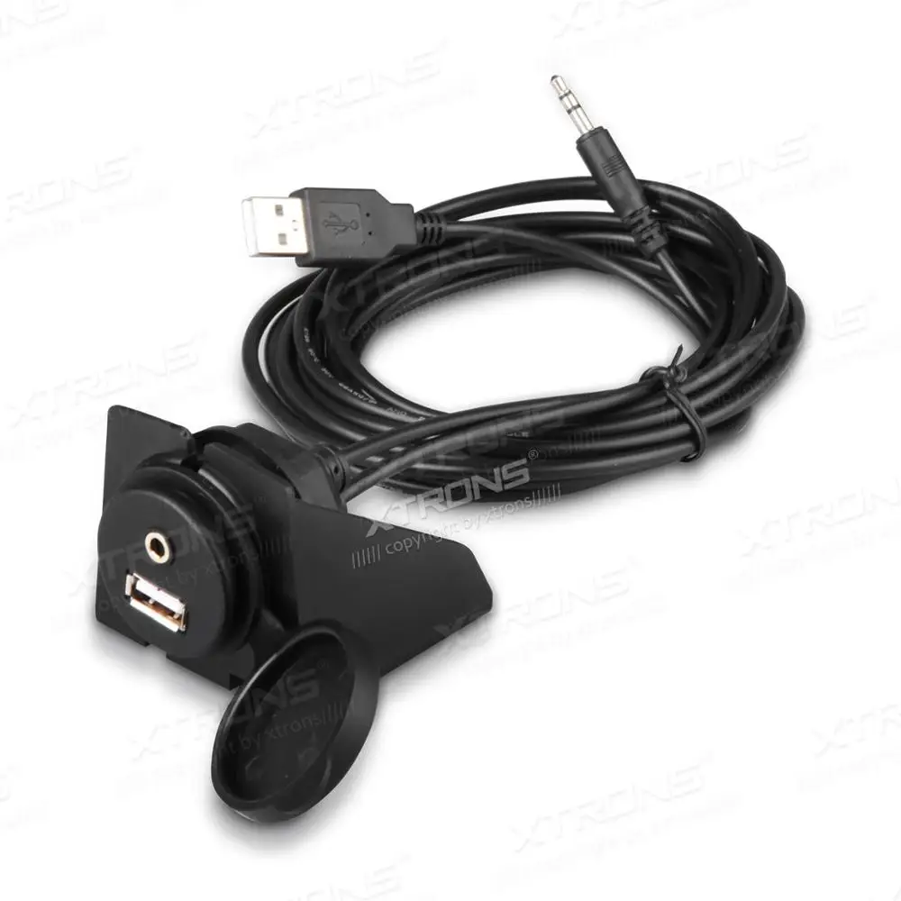 XTRONS USBAUX01 крепление на приборную панель автомобиля 3 5 мм AUX и USB удлинитель