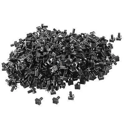 

500 Pcs PCB Mount Momentary 3-pin Tact Round Pushbutton Switch 4.5mmx4.5mmx7mm