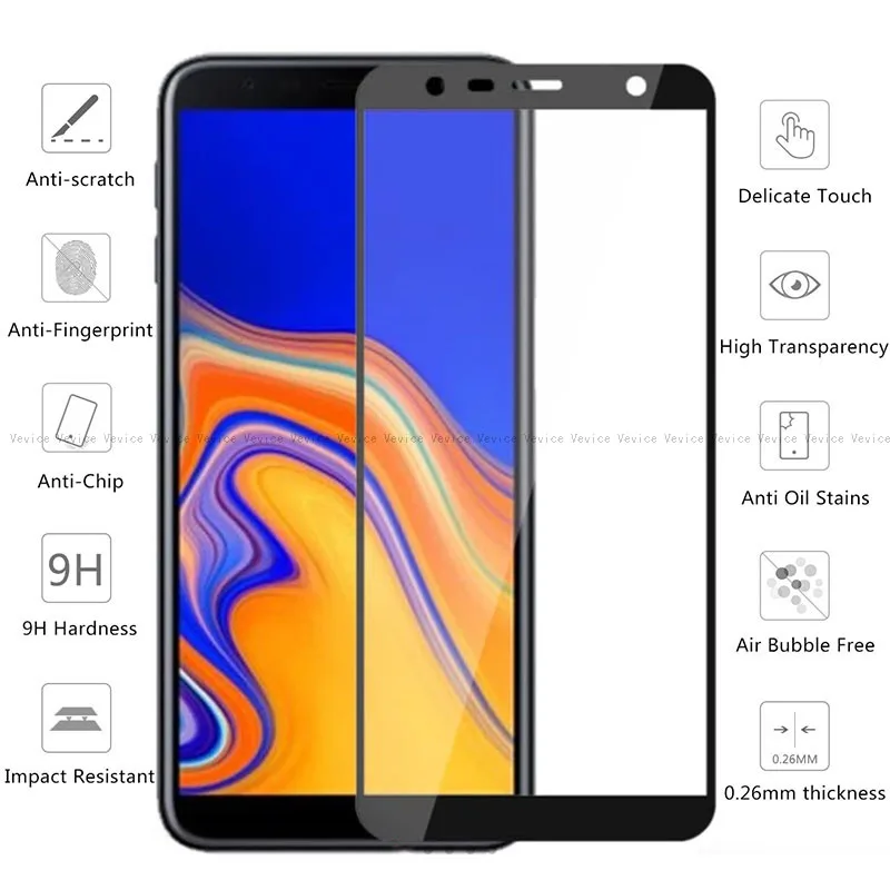 Противоударное закаленное стекло для Samsung Galaxy J3 J7 J8 J6 J4 Plus 2018 J5 2017 2016 Защитная
