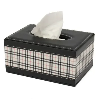 

PU Leather Tissue Box Napkin Holder Auto Paper Cover Case Organizer Towel Holder Boxes for Bathroom Car Room Car-styling