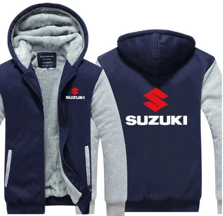 Зимний флисовый теплый мужской свитер для Suzuki, зимний утепленный джемпер, пальто с длинным рукавом, hoodies-1 h - Цвет: 5