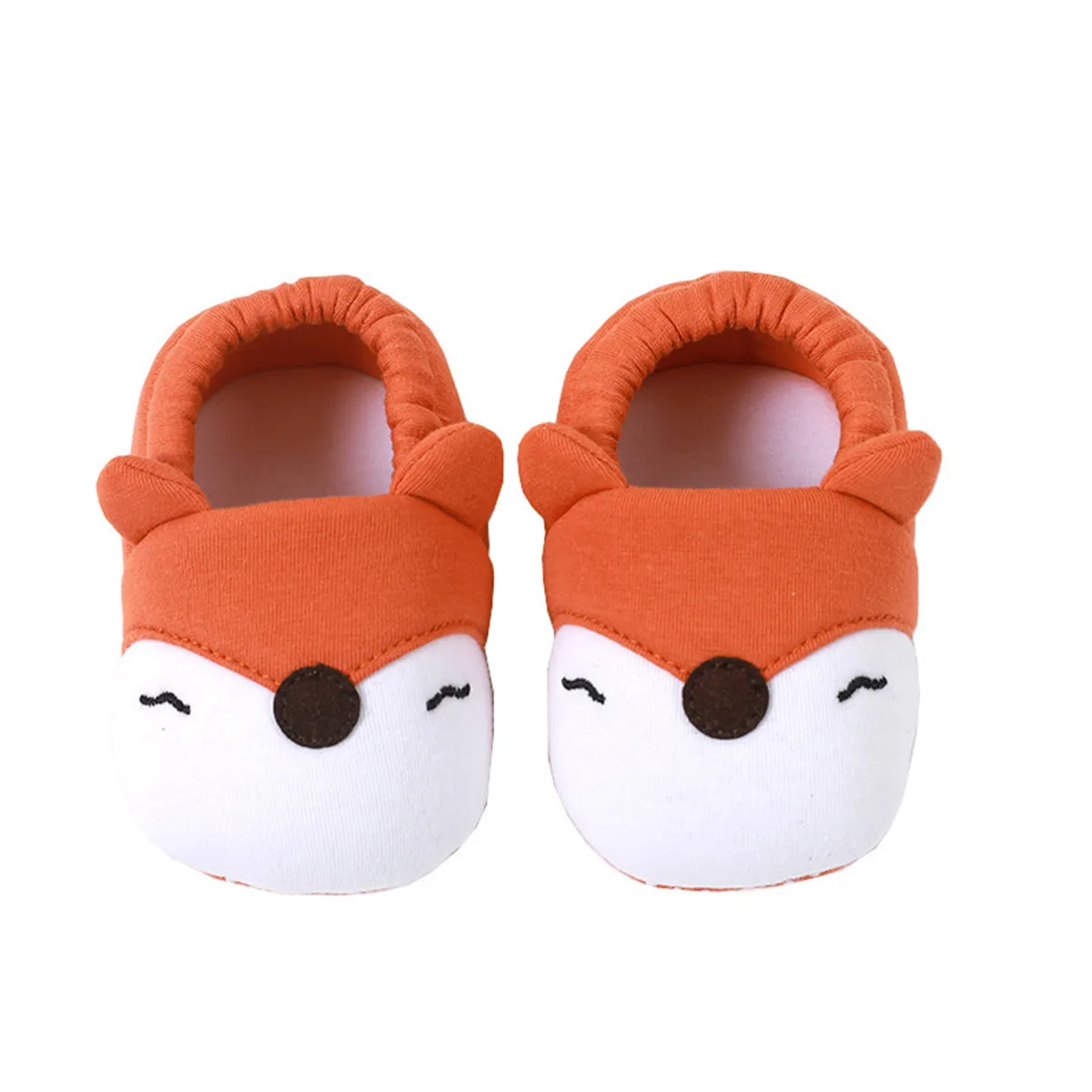 Baby Shoes For Newborn Cute Animal Pig Fox Pattern Baby Boys Girls Infant Toddler Soft Sole Crib Shoes Anti-Slip First Walker