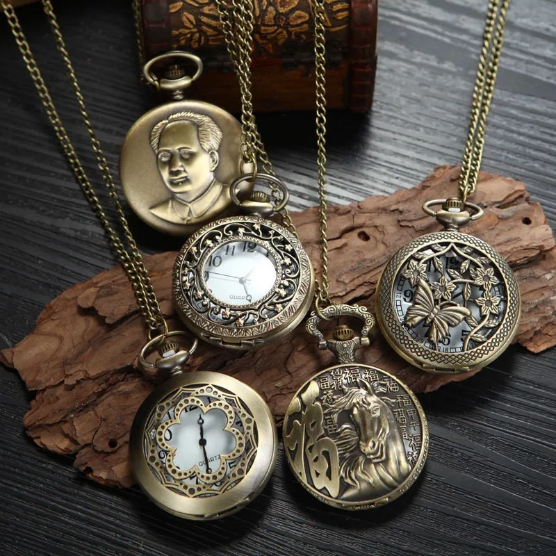 

Pocket Watch Bronze Quartz Pocket Watch Nec
