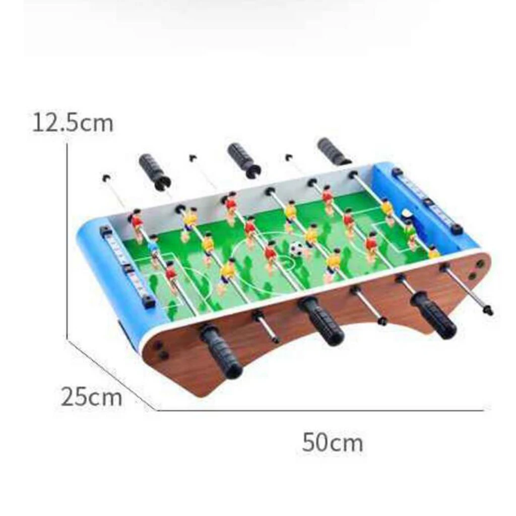 Wooden Soccer Table Game W/Footballs for Kids, Adults Game Room Arcades