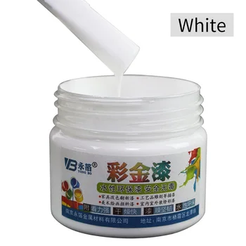 

White Water-based Paint Wood Varnish Lacquer Metal Paint Coating for Furniture Car Statuary Door Arts Crafts Acrylic Paint 100g