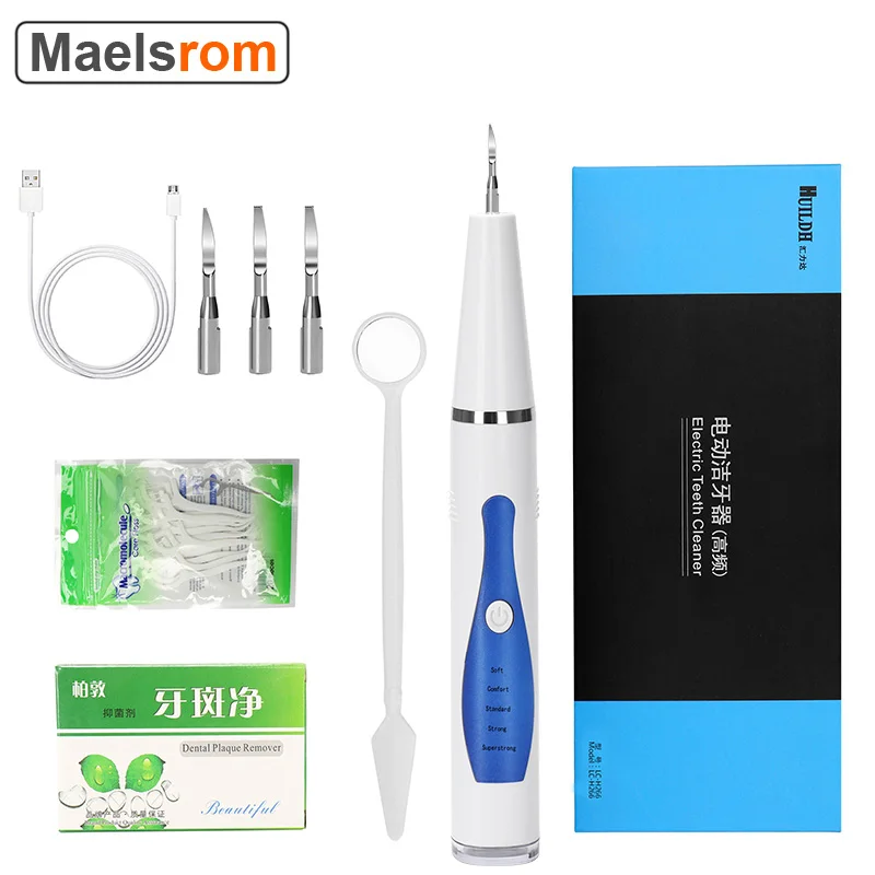 

Home Ultrasonic Calculus Remover Portable Dental Scaling Electric Sonic Scaler Smoke Stains Tartar Scraper Teeth White Device