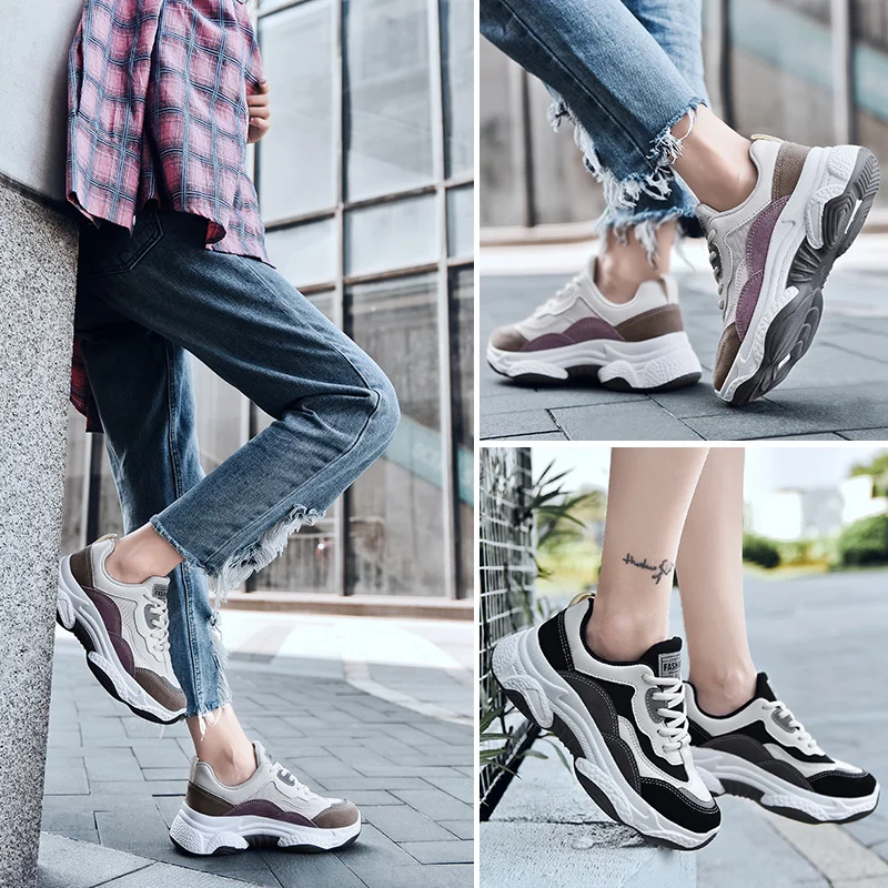 Фото Модные кроссовки на платформе Женская Вулканизированная обувь Tenis Feminino Обувь для Модные кроссовки на платформе Женская Вулканизированная обувь Tenis Feminino Обувь для