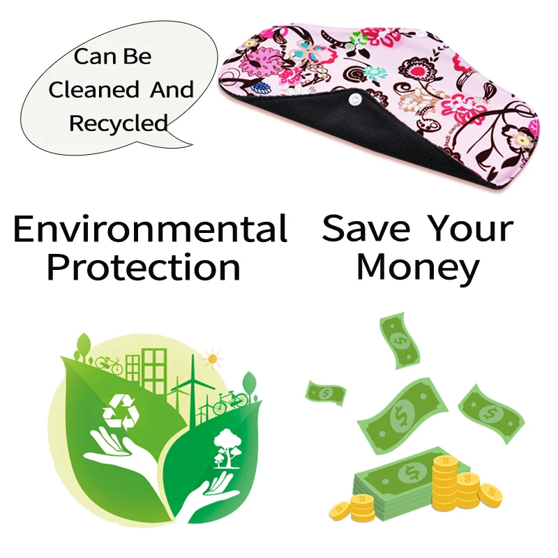 Reusable Menstrual Pads Washable Sanitary Towels Gaskets for Women menstrual panties vaginal detox tampons