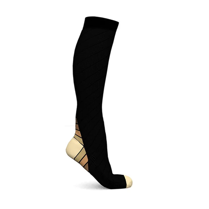 Men Sport Socks Compression Socks Breathable Travel Activities Fit For Nurses Shin Splints Flight Travel Socks 1 Pair