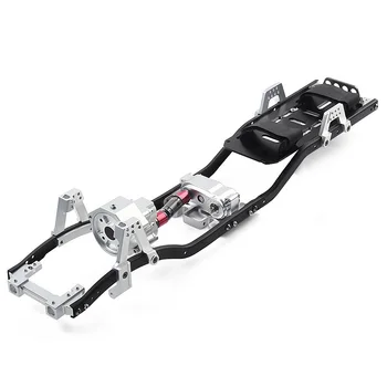 

31m 12.3inch Wheelbase Prefixal Gearbox Metal Chassis Frame for 1/10 RC Crawler Car Axial SCX10 & SCX10 II 90046