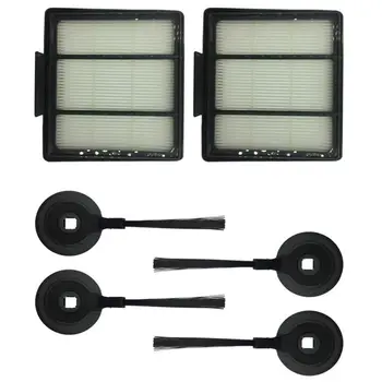 

6 Pcs/Lot Side Brush & Hepa Filter For Shark Ion Robot Rv700_N/720_N/750_N Rv850/851Wv Rv850Brn/Wv Vacuums Fit Rvsbk950 Rvffk950