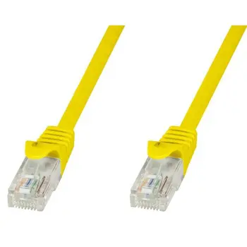

Copper network cable Patch Cat.6 yellow UTP 1m