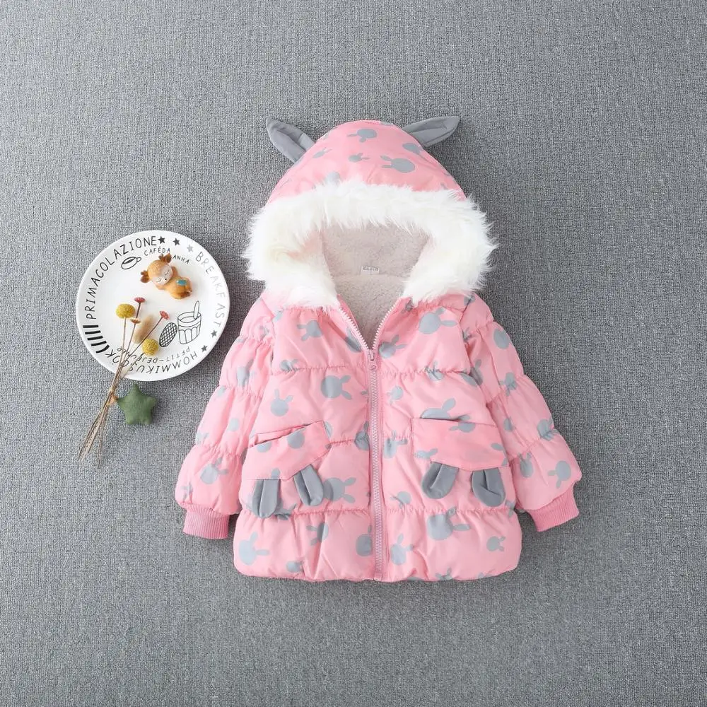 

(4 pieces/lot) New 2019 Children's Clothing Girls Animal Pattern Baby Girl Kids Warm Clothes 082801