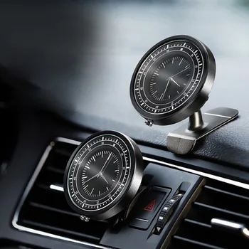 

New Metal Clock Car Magnetic Phone Holder 360 Rotation Bracket For Universal Phones GPS