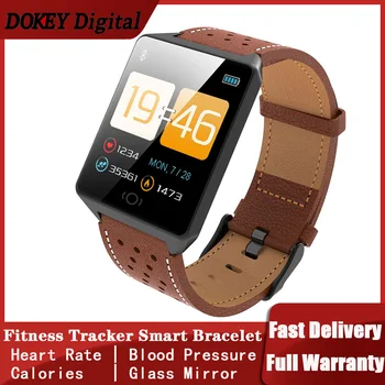 

CK19 Slim Fitness Tracker Smart Watch Bracelet 1.3" Bluetooth Waterproof IP67 Activity Tracker Heart Rate Blood Calories Sleep