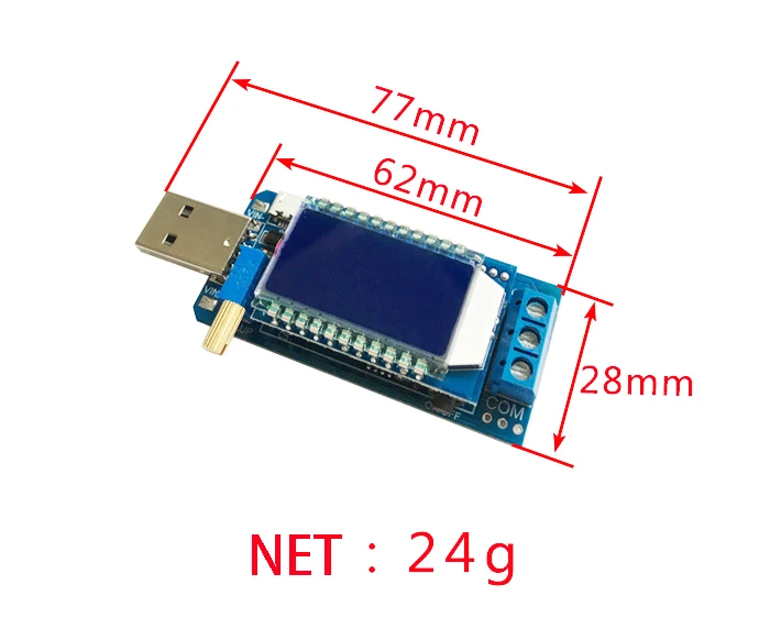 Повышающий понижающий преобразователь USB понижающий модуль питания цифровой ЖК-дисплей настольная плата питания регулируемый выход 3 Вт 5 В до 3,3 В 9 в 12 В 24 В