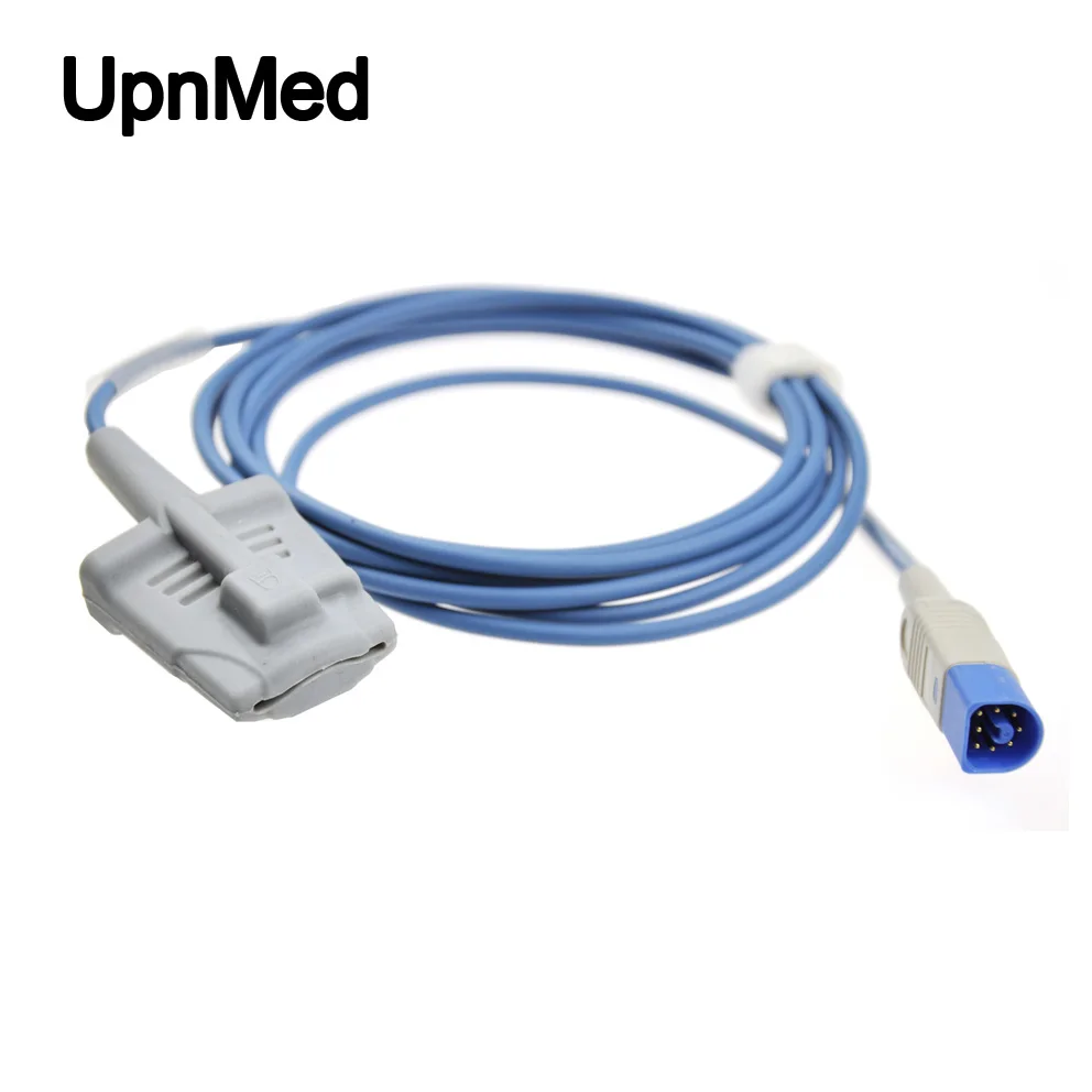 

Compatible M1191BL HP adult Silicone soft tip spo2 sensor ,8pin,2.8m