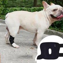 1Pc Dog Canine Rear Leg Knee Brace Hock Joint Wrap for Heals and Prevents Injuries and Sprains Helps with Loss of Stability