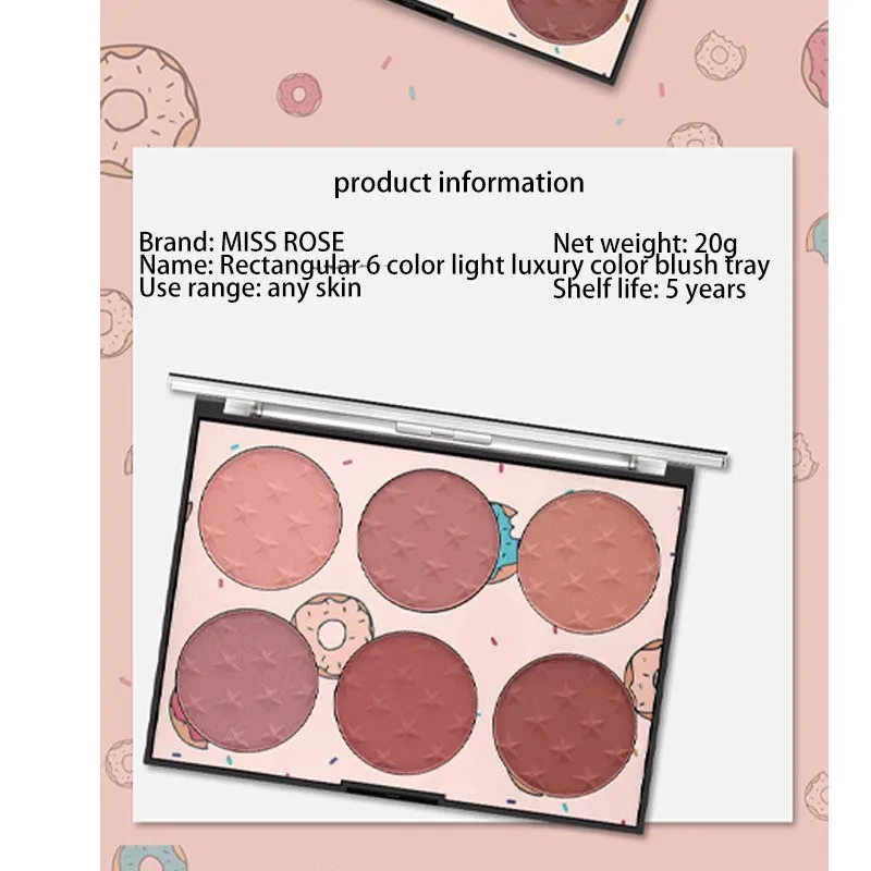 Miss Rose Highlight одна пластина подлинного обнаженного макияжа естественное солнце натуральный стойкий Pro-skin Rouge Макияж Косметика Макияж