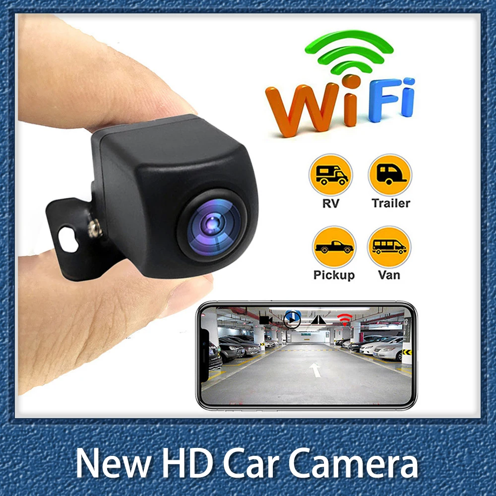 Автомобильная резервная камера Wifi заднего вида новая HD Беспроводная