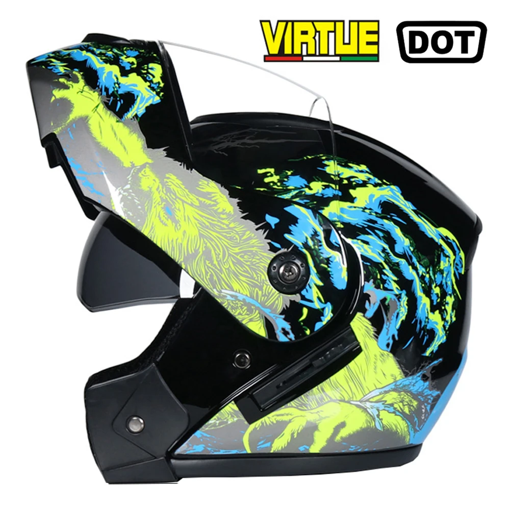 Новый Флип Шлем Casco Moto мотоциклетный шлем для мотокросса Capacete с полным лицом