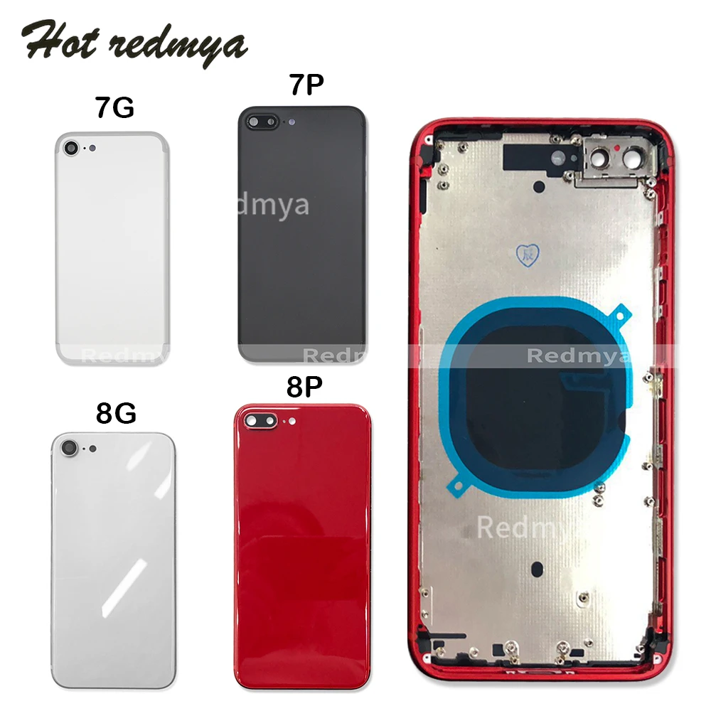 

Full housing For iphone 7 7 Plus 8 8g 8p Back housing Cover Chassis Frame For iphone 7 Plus Battery Cover body Replacement parts