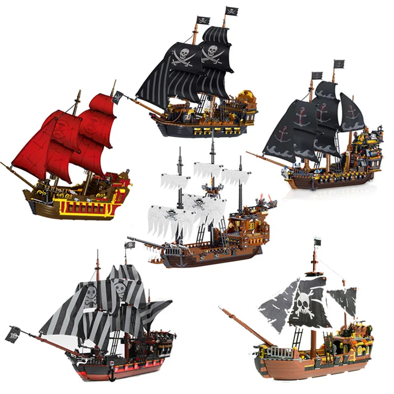 В наличии строительные блоки модели Пираты Карибского моря MOC 1235 шт QL1803 QL1801 QL1802