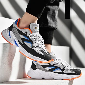 

2019 New Stylish Woman Running Shoes Increasing INS High Heel Sneakers Men Women Height Platform Breathable Sports Walking Girls