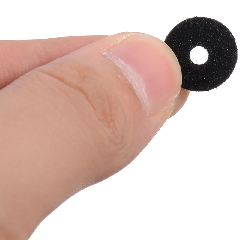 10pcs/set Black/White Felt Shoulder Strap Buttons Washers For Electric Guitar Bass Shoulder Strap Buttons Guitar Accessories