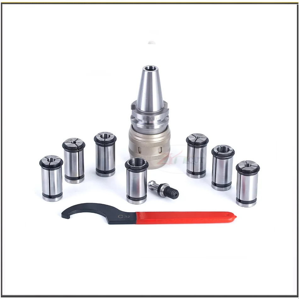 10 шт./компл. BT30 BT40 NT40-C32-100L высокоточное ЧПУ Фрезерный патрон держатель мощный ножевой рукояти набор фрезерный зажима набор инструментов