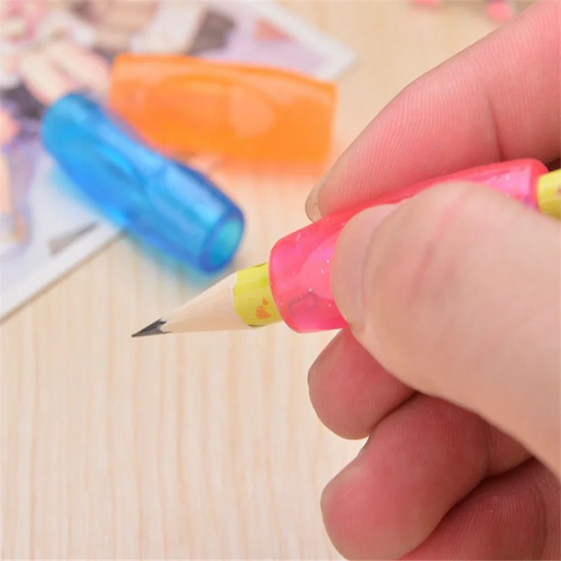 4 шт = 1 лот практическая Силиконовая ручка с поддержкой удержания ручка корректор осанки инструмент для письма осанки Детские канцелярские принадлежности