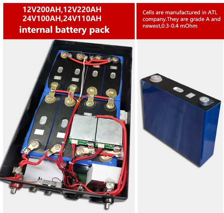 Большая емкость высокая мощность 12V 200AH литий ионная батарея LiFePO4 для