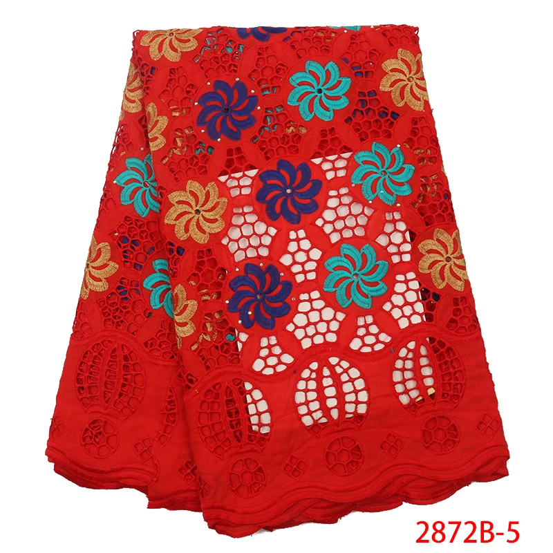 

African Lace Fabric 2019 High Quality French Mesh Lace Fabric with stones Nigerian Milk Silk Lace Fabrics For Dress QF2872B-5